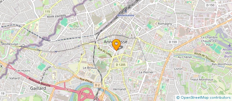 localisation de l'entreprise RF 74 à ANNEMASSE