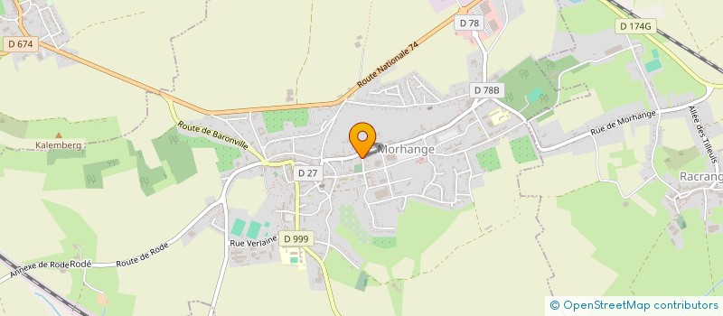 localisation de l'entreprise RF AUDIT à MORHANGE