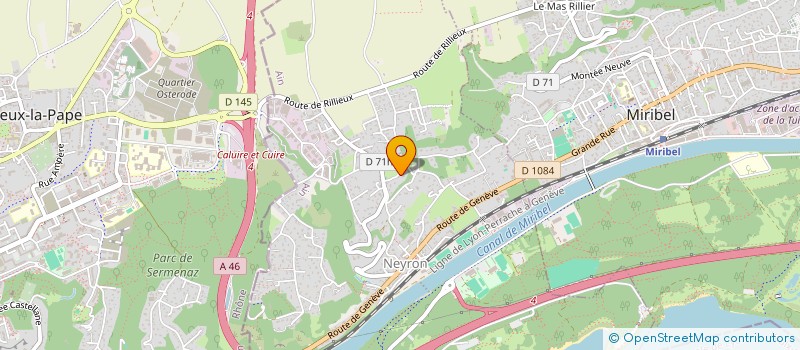 localisation de l'entreprise RF AUTO DSP à NEYRON
