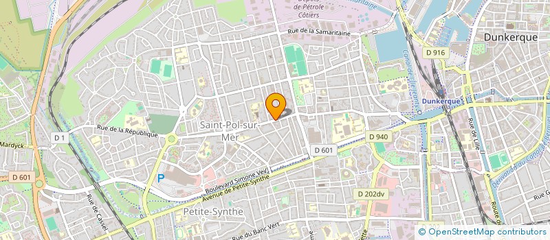 localisation de l'entreprise RF BATIMENT à DUNKERQUE