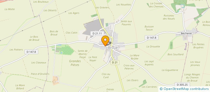 localisation de l'entreprise RF.BC à BROUE