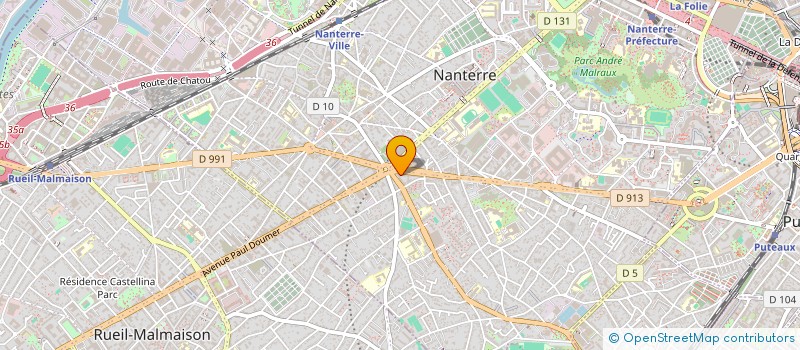 localisation de l'entreprise RF BEAUTE  NANTERRE