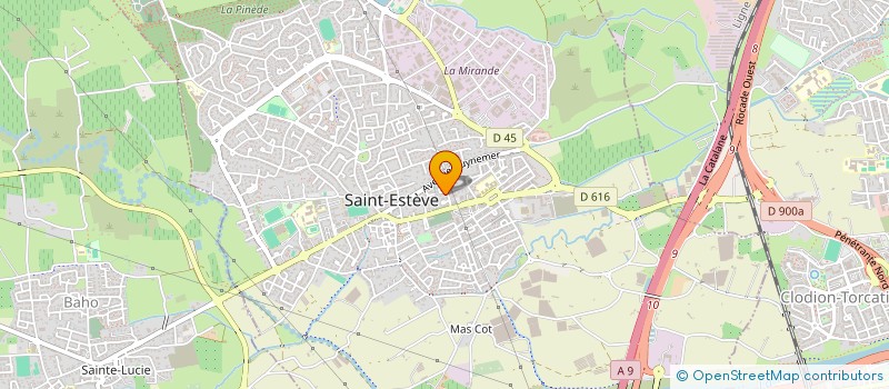 localisation de l'entreprise RF BUSINESS à SAINT-ESTEVE