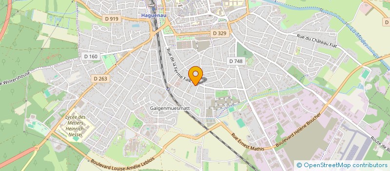 localisation de l'entreprise RF BUSINESS  HAGUENAU