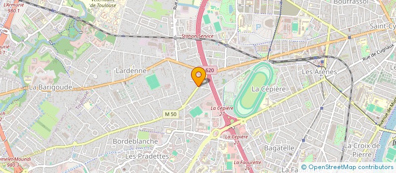 localisation de l'entreprise RF CJ  TOULOUSE