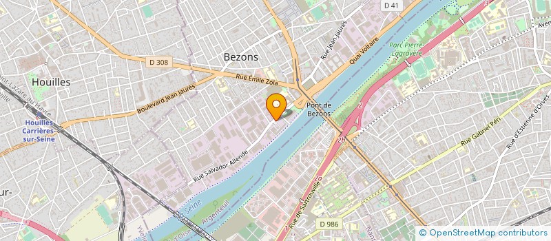 localisation de l'entreprise RF CLIM FROID à BEZONS