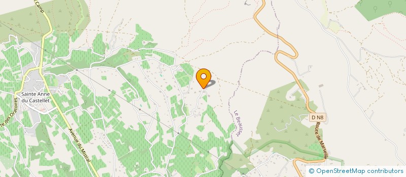 localisation de l'entreprise RF CONCEPT-SUD  LE CASTELLET