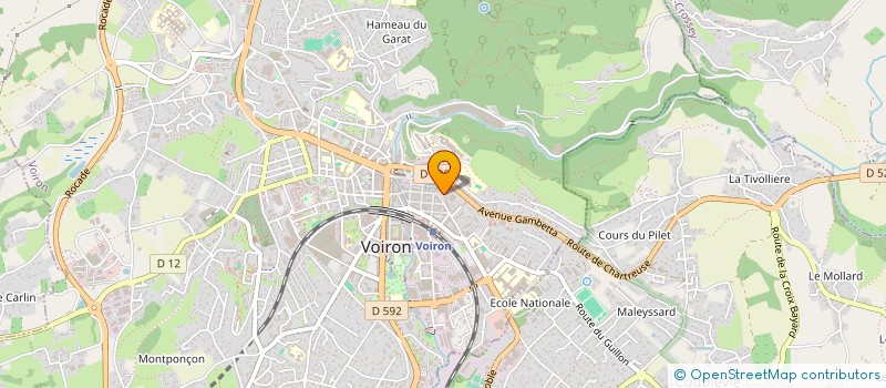 localisation de l'entreprise RF CONSEIL HABITAT  VOIRON