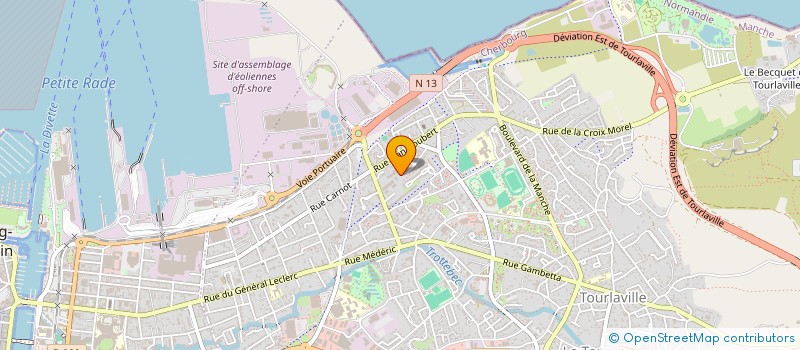localisation de l'entreprise RF CREA à CHERBOURG-EN-COTENTIN