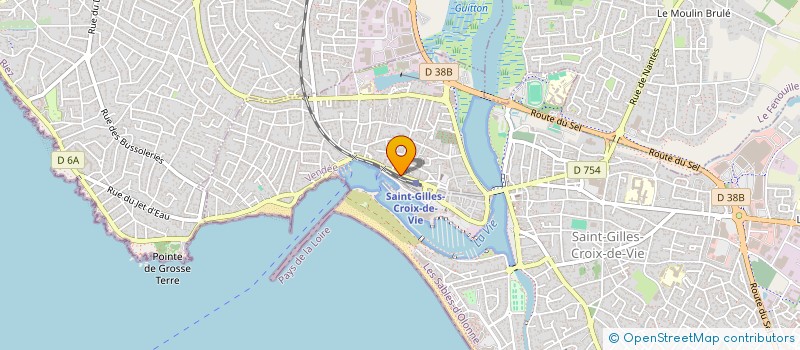 localisation de l'entreprise RF CREATION  SAINT-GILLES-CROIX-DE-VIE