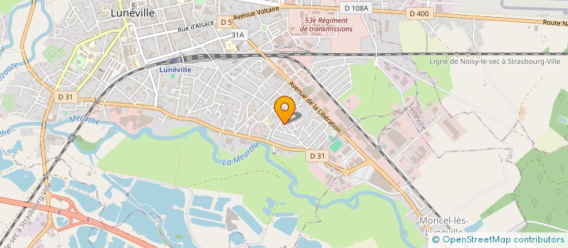 localisation de l'entreprise RF CREATIONS  LUNEVILLE