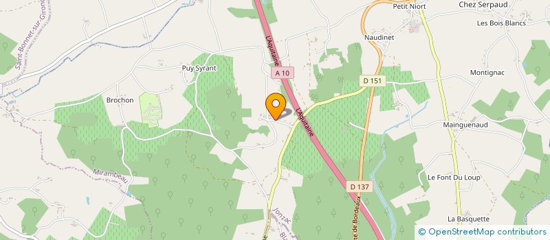 localisation de l'entreprise RF DESAMIANTAGE  MIRAMBEAU