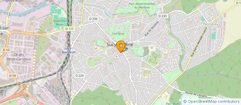 localisation de l'entreprise RF HABITAT IDF  SUCY-EN-BRIE