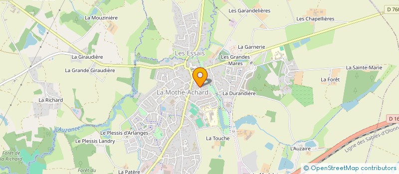 localisation de l'entreprise RF HOLDING à LES ACHARDS