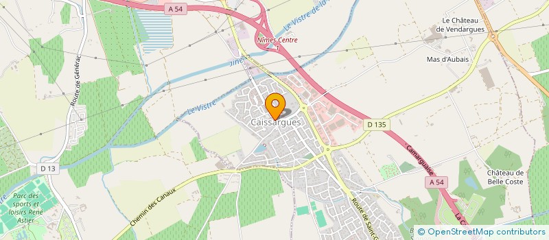 localisation de l'entreprise RF IMMO 30  CAISSARGUES