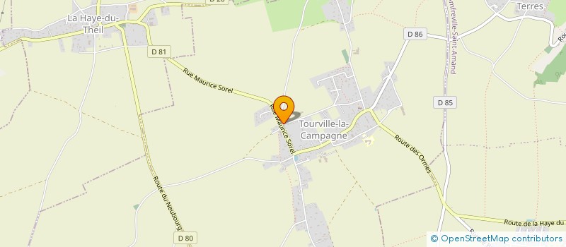 localisation de l'entreprise RF IMMO  TOURVILLE-LA-CAMPAGNE