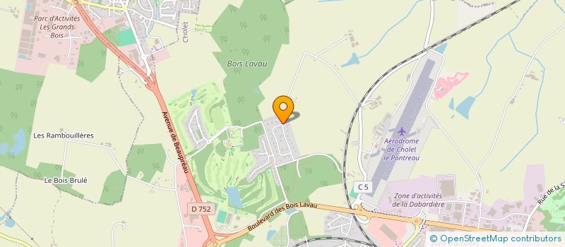 localisation de l'entreprise RF IMMO à CHOLET