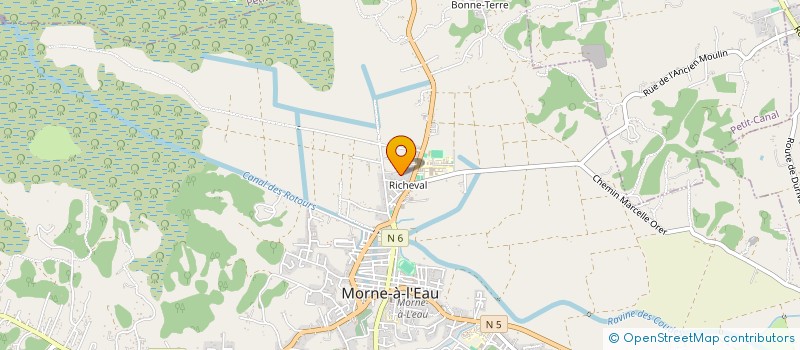 localisation de l'entreprise RF LOCATION à MORNE A L'EAU
