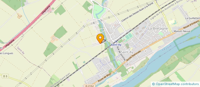 localisation de l'entreprise RF MACONNERIE & PAVAGE  SAINT-AY