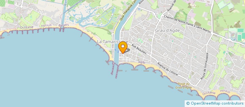 localisation de l'entreprise RF ML  AGDE