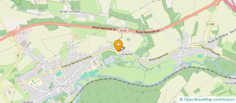 localisation de l'entreprise RF ONE  LUMBRES