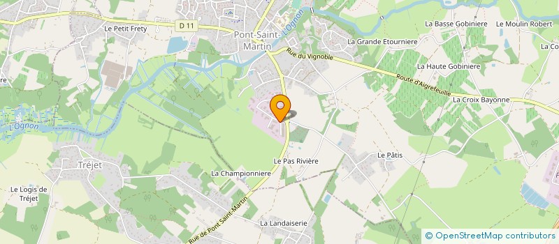 localisation de l'entreprise RF OUEST  PONT-SAINT-MARTIN