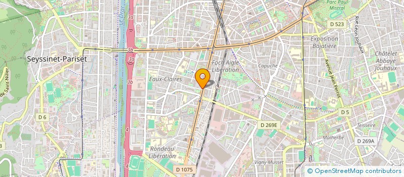 localisation de l'entreprise RF PATRIMOINE à GRENOBLE