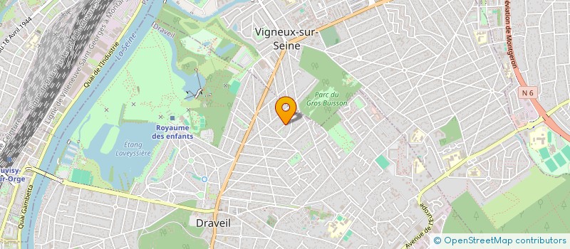 localisation de l'entreprise RF PLOMBERIE à DRAVEIL