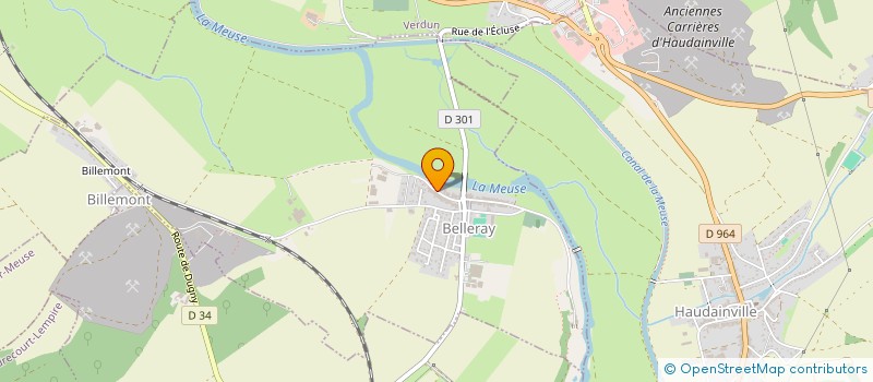 localisation de l'entreprise RF PRESTATIONS  LANDRECOURT-LEMPIRE