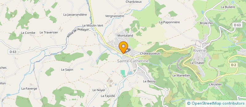 localisation de l'entreprise RF SERVICES  SAINTE-CATHERINE