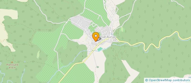 localisation de l'entreprise RF SOLUTIONS  BRUE-AURIAC