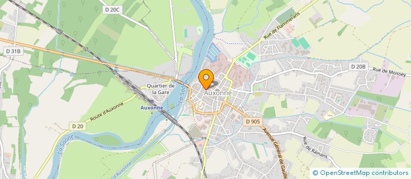 localisation de l'entreprise RF TAXI  AUXONNE