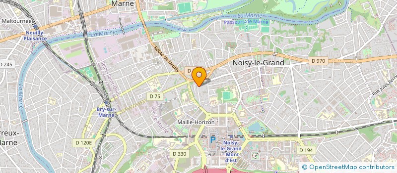 localisation de l'entreprise RF TELECOM  NOISY-LE-GRAND