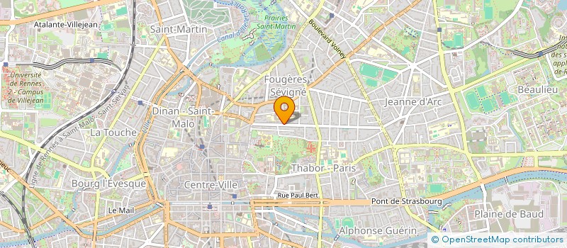 localisation de l'entreprise RF THABOR  RENNES