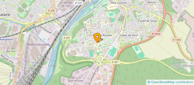 localisation de l'entreprise RF TRANSPORT à CREIL