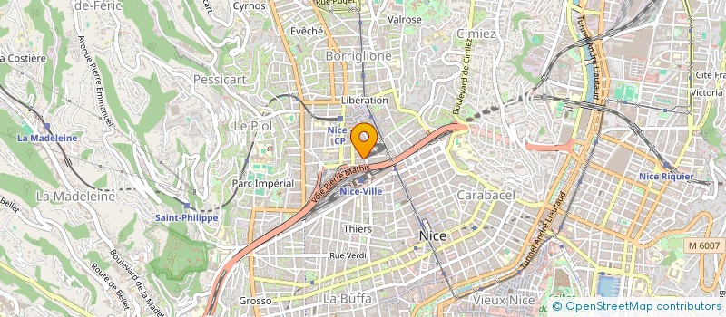 localisation de l'entreprise RF VIGNES  NICE