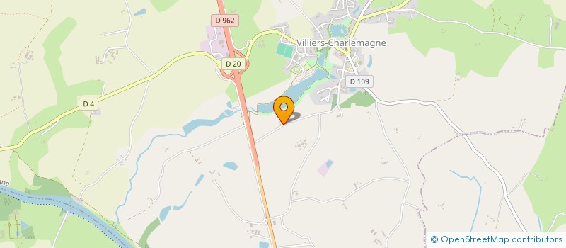 localisation de l'entreprise RF2V à CHATEAU-GONTIER-SUR-MAYENNE