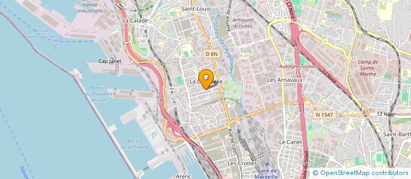 localisation de l'entreprise RFB ECHAFAUDAGE à MARSEILLE