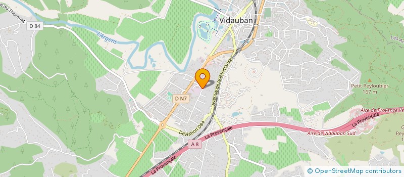 localisation de l'entreprise RFC STORE à VIDAUBAN