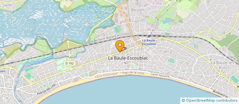 localisation de l'entreprise RFCOURDIER  LA BAULE-ESCOUBLAC