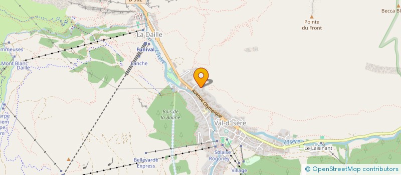 localisation de l'entreprise RFD CARS  VAL-D'ISERE