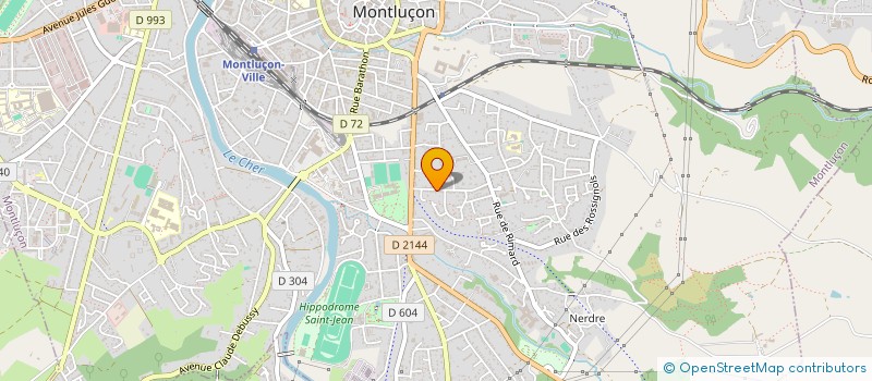 localisation de l'entreprise RFG à MONTLUCON
