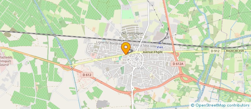 localisation de l'entreprise RFG AUTOMOBILE  VIAS