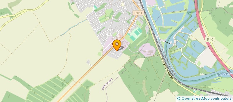 localisation de l'entreprise RFGE RECHERCHE FUITE GRAND EST  DIEULOUARD