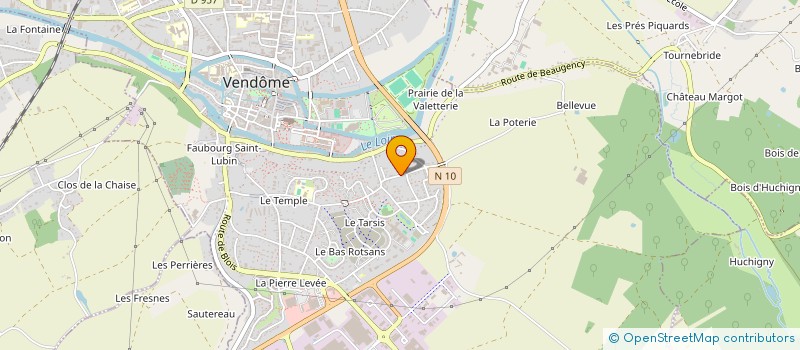 localisation de l'entreprise RFH  VENDOME