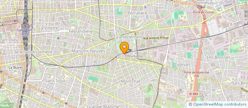 localisation de l'entreprise RFH  VILLEURBANNE