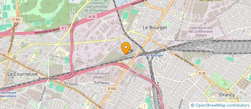 localisation de l'entreprise RFI CLIM à LE BOURGET