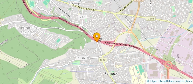 localisation de l'entreprise RFI EST à FAMECK