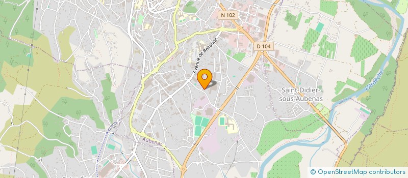 localisation de l'entreprise RFL  AUBENAS