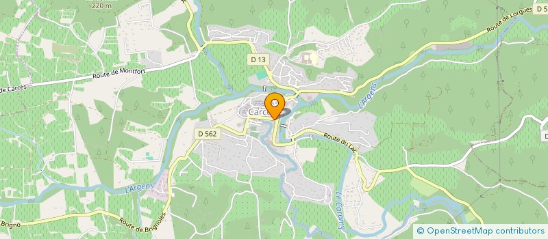 localisation de l'entreprise RFL IMMO  CARCES